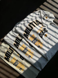 three t - shirts with the word'multiple'printed on them